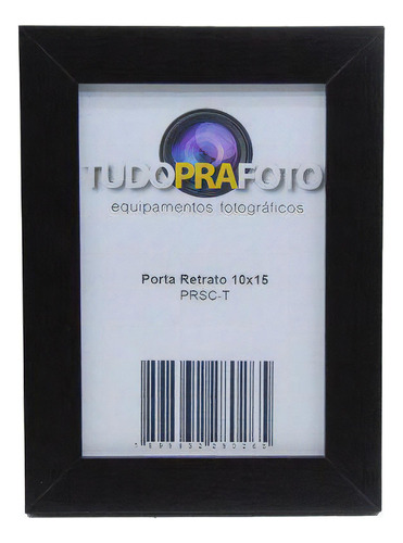Marco de fotos de madera lisa oscura Prsct de 10 x 15 pulgadas