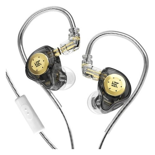 Auricular Monitoreo In-ear Kz Edx Pro Con Microfono Negro