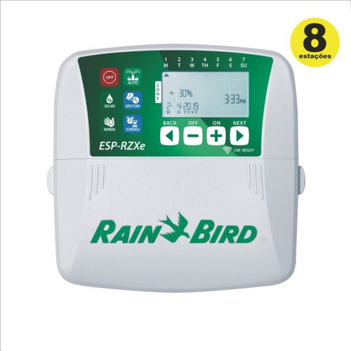 Imagem 1 de 6 de Controlador Irrigação Rzx-e 8 Estações Indoor Rain Bird