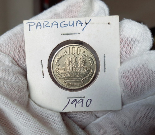 Paraguai 1990 100 Guaranis, Disco Grosso, Fc, Raro Estado!