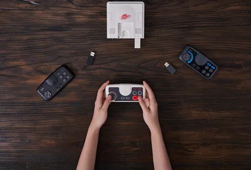 Gamepad Pce Inalámbrico De 8 Bits, 2,4 G, Para Pc Engine Min