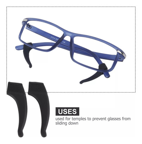 10 Pares De Soportes Y Fijadores Antideslizantes For Gafas