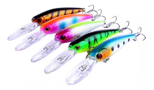 Carnada De Silicon Para Peces, Mxfck-004, 4pzas, 8cm, Color