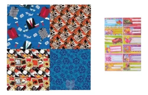 Papel Regalo Hombre X 100 Und + 100 Tarjetas De / Para