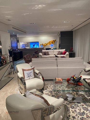 Imagem 1 de 30 de Magnífico Apartamento Com 4 Suítes, 450 M² - Venda Ou Aluguel - Panamby - São Paulo/sp - Ap3161