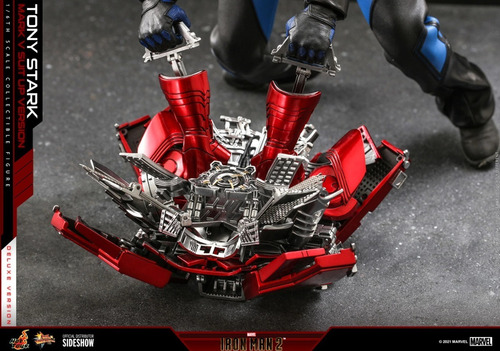Hot Toys Tony Stark Mark V Suit Up Version Deluxe Escala 1/6