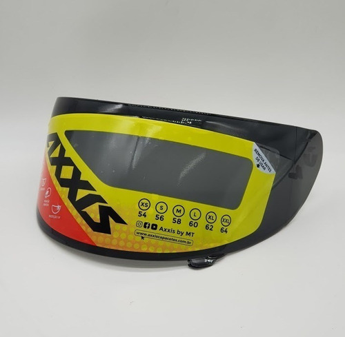 Imagem 6 de 6 de Viseira Capacete Axxis Eagle Ou Draken V-18b V 18 B Nova