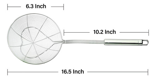 Cuchara De Skimmer De Colador Eisinly Para Cocinar Y Freír,