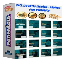 Comprar Pack 130 Artes Para Farmacia Drogaria Editáveis Psd + Png
