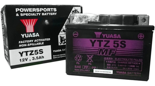 Imagen 1 de 1 de Bateria Yuasa Gel Ytz4v = Ytx4l Bs Sellada Bross - Fas Motos