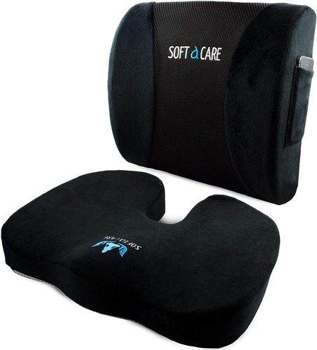 Softacare - Cojín Para Asiento Y Lumbar Espuma Viscoelástica