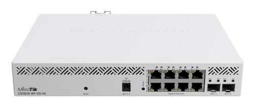 Switch 8 Puertos Poe 2sfp+ Mikrotik  Css610-8p-2s+in 