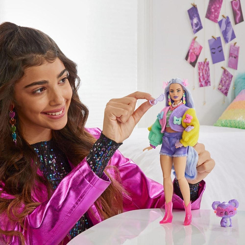 Barbie Extra Boneca Cabelo Lavanda - Mattel