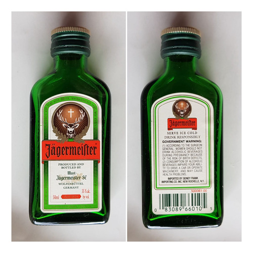 Botella Vacia Jagermiester X 200 Ml 