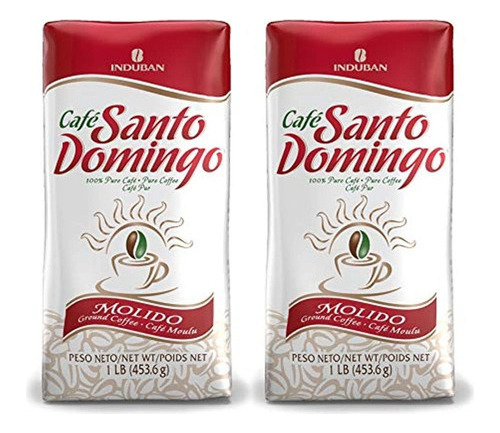 Santo Domingo Café, 16 Oz Bolsa  2 Pack, Café Molido