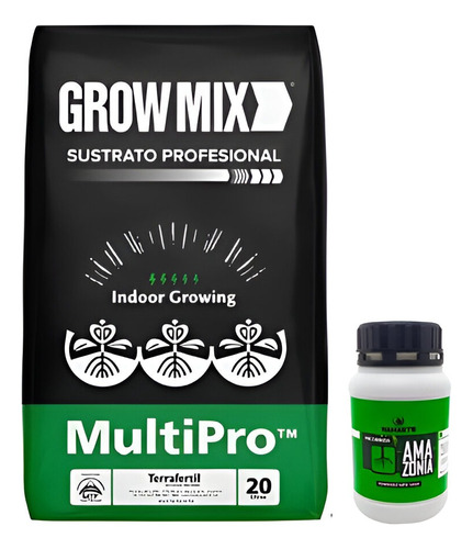 Combo Growmix Multipro 20l + Amazonia 150gr  Valhalla Grow