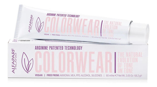 Imagen 1 de 3 de Tinta Vegana Tono Sobre Tono Colorwear X60ml Alfaparf