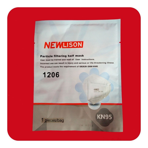 Imagen 3 de 4 de Cubrebocas Kn95 New Lison Mascarilla Tapabocas Certificado