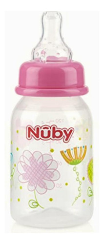 Nuby Botella Impresa Sin Goteo, 4 Onzas, Los Colores Pueden
