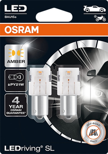 Lampara Led 7507dyp Ambar Osram Py21w Auxiliar (par)