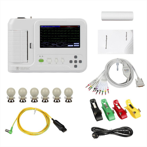 Electrocardiógrafo 6 Canales Pantalla Táctil Mod. Ecg600g