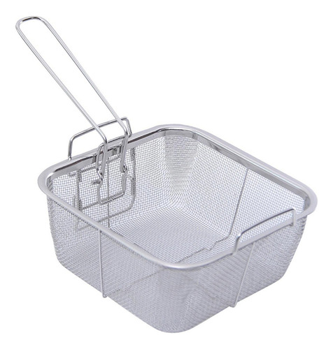 2 Cestas Para Freidora De Acero Inoxidable, Soporte Cuadrado