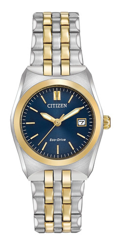 Citizen Mujeres Eco-drive Reloj De Acero Inoxidable Con Fech