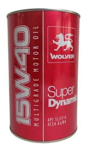 Aceite Motor 15w40 Semi Sintético Wolver Super Dynamic