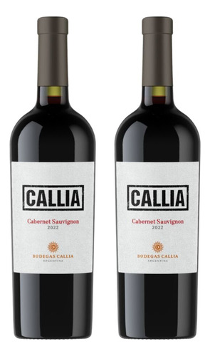 Kit 2x Vinhos Tintos Argentinos Callia Cabernet Sauvignon