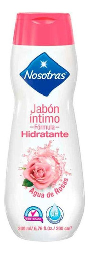 Jabón Íntimo Nosotras Hidratante -v Agua Rosas 200 Ml
