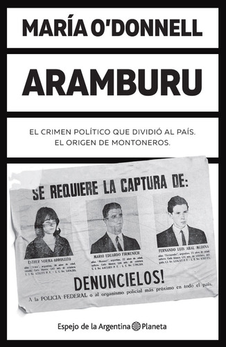 Aramburu - Maria O Donnell - Libro Nuevo - Planeta *