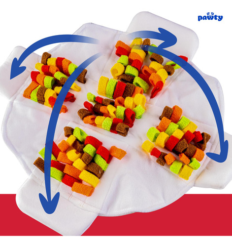 Caja De Comida China Pawty Juguete De Olfateo Para Perros Blanco