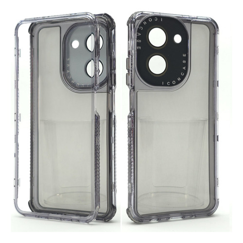 Funda 3 En 1 Para Redmi A5 Case Protector 360 Carcasa Rudo Rainbow Dream - Negro Redmi A5