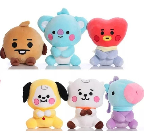  Peluche Con Cuerpo Entero Bt21 Bts + Obsequio Bts 