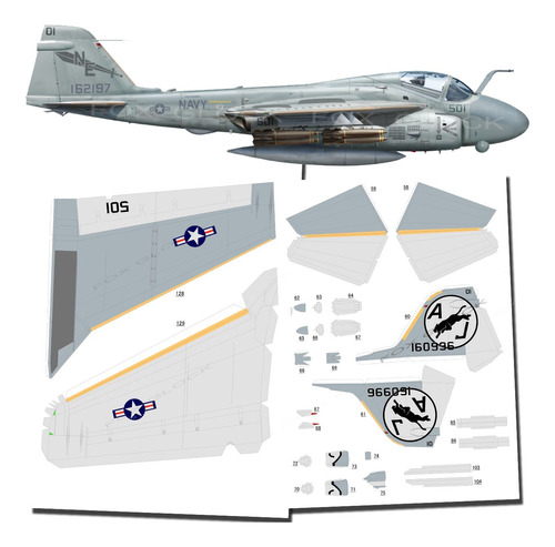 A6 Intruder Escala 1.38 Papercraft