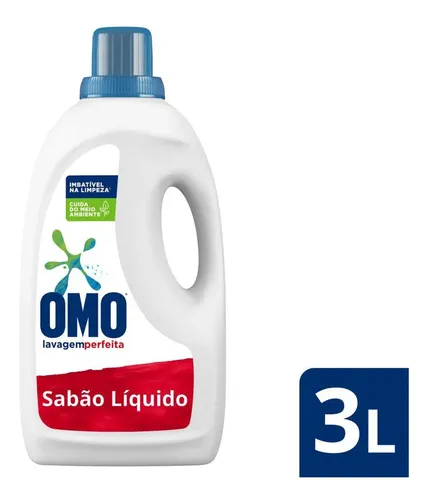 Sabão Líquido Omo Lavagem Perfeita 3l — R$ 38,21 em Mercado Livre