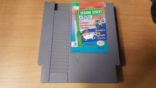 Sesame Street Abc Letter Go Round - Nintendo Nes Original