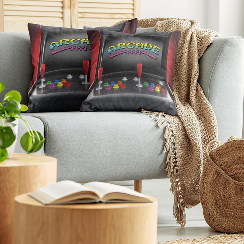 Ambesonne Juego De 2 Fundas De Almohada Decorativas Con Dise