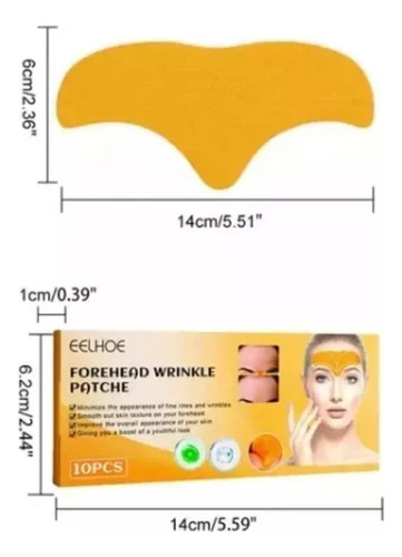 1 Pack Parches Antiarrugas Clarité Faciales Colágeno 10 Pcsa