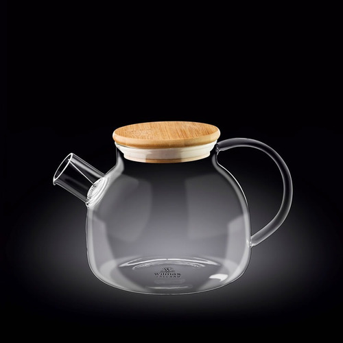 Tetera Tapa De Bamboo Thermo Glass 600ml  Wilmax