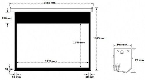 Imagen 3 de 3 de Telón Eléctrico Solidview Premium 16:9 2.20 X 1.77 Mts Tl177