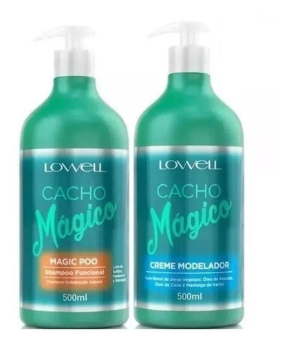 Cacho Magico Shampoo Funcional + Creme Modelador Lowell