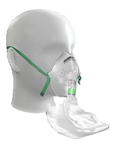Imagen 3 de 6 de Mascarilla De Oxigeno Con Bolsa Reservorio Adulto