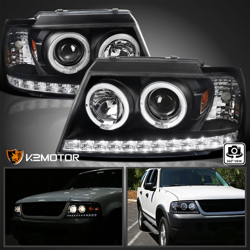 Par Faro Negro Led Ford Explorer Xlt 2003 4.0l