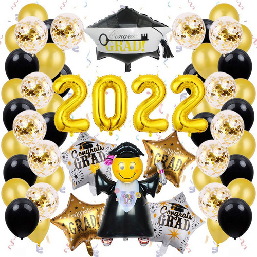 R 53pcs/set 2022 Decoração Da Festa De Formatura - Balões