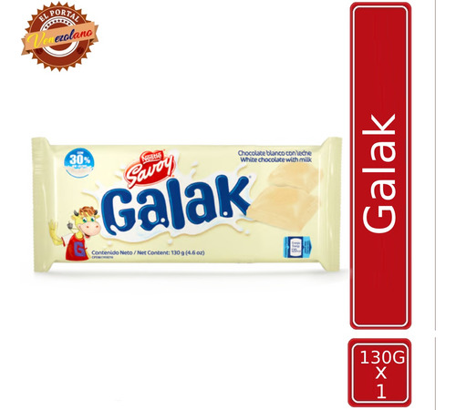 Chocolate Galak Venezolano 130g - Kg a $145