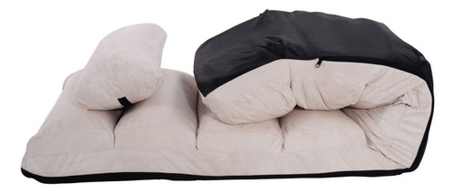 Sofá Plegable Con Almohada Beige Gpl