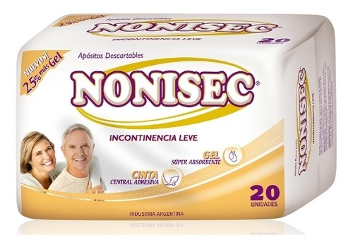 Aposito Para Incontinencia Leve De Orina Nonisec X60u