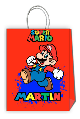 Bolsas Dulces Personalizadas Dulces Mario Bross 10 Uns. #d20