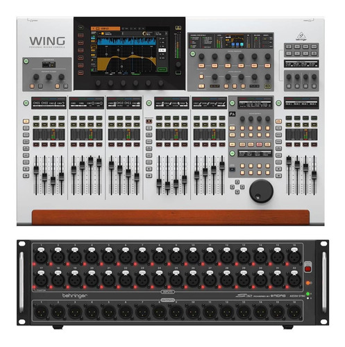 Mesa De Som Digital + Expansor 48 Canais Behringer Wing S32